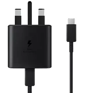 شارژر دیواری سامسونگ توان 45 وات همراه با کابل دو سر تایپ سی 1.8 متری_اورجینال